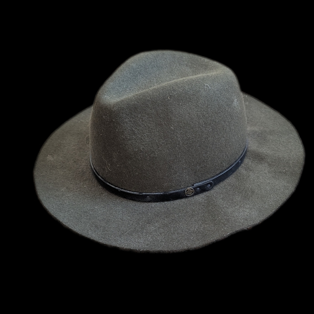Olive Green Wool Hat
